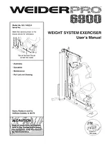 Weider PRO 6900 Manual Do Utilizador