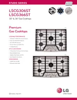 LG LSCG306ST Specification Sheet