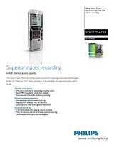 Philips digital recorder DVT1000 DVT1000/00 User Manual