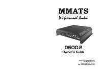 MMATS Professional Audio D600.2 ユーザーズマニュアル