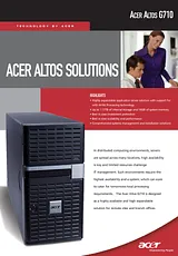 Acer Altos G710 TT.G72E0.016 Dépliant