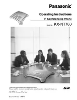 Panasonic KX-NT700 Manual Do Utilizador