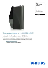 Philips Coffee grounds container CRP944/01 CRP944/01 Hoja De Datos