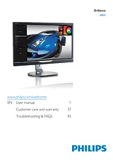Philips 4K Ultra HD LED Backlit Monitor 288P6LJEB 288P6LJEB/00 Manual Do Utilizador