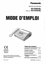 Panasonic KXF2781BL Manual De Instruções