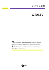 LG W2261V Owner's Manual