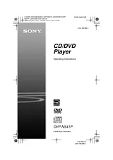 Sony DVP-NS41P Manual
