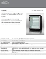 Summit 5.5 cf Glass Door All Refrigerator - Black Specification Sheet