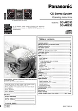 Panasonic SC-AK330 User Manual