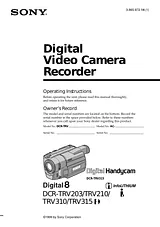 Sony DCR-TRV203 Manual Do Utilizador