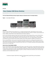 Cisco CATALYST 4500 7 SLOT CHASSIS FAN NO POWER SUPPLY REDUNDANT SUPCAPABLE Guide De Spécification