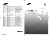 Samsung 65" UHD 4K Curved Smart TV HU9000 Series 9 Guide D’Installation Rapide
