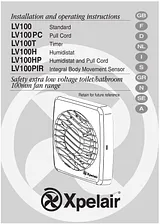 Xpelair LV100HP Benutzerhandbuch