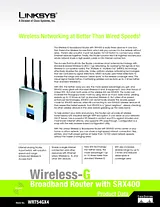 Linksys Wireless-G Broadband Router with SRX400 WRT54GX4-EU Leaflet