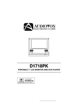 Audiovox d1718pk User Manual