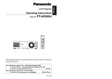Panasonic PT-AE900U Manual De Instruções