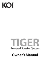 KOI TIGER Powered Speaker System Manual Do Utilizador