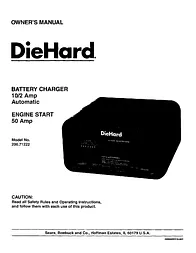 DieHard 200.71222 Owner's Manual