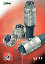 Binder 09-0308-00-03 Miniature Round Plug Connector Series 581 And 680 Nominal current: 5 A Number of pins: 3 DIN 09-0308-00-03 Ficha De Dados