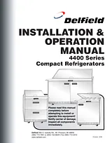 Delfield 4400 series Manual Do Utilizador