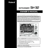 Roland SH-32 Справочник Пользователя