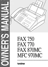 Brother FAX 750 사용자 매뉴얼