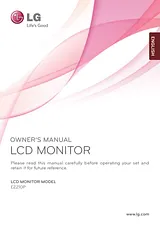 LG E2210P-BN Manuale Proprietario