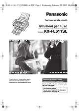 Panasonic KXFL611SL 작동 가이드