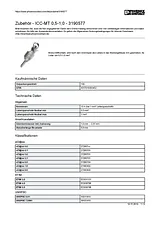 Phoenix Contact Accessories ICC-MT 0,5-1,0 3190577 3190577 Data Sheet