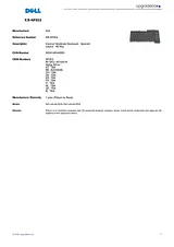 Origin Storage Internal Notebook Keyboard - Spanish KB-NF653 Leaflet