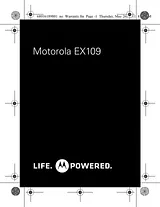 Motorola EX109 사용자 설명서