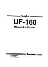 Panasonic UF160M Manuale Istruttivo