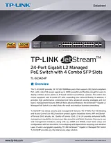 TP-LINK TL-SG3424P Hoja De Datos
