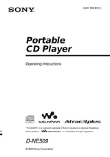 Sony D-NE509 Manual