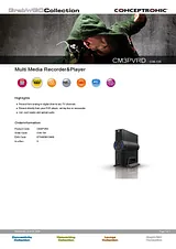 Conceptronic 3.5" Media PVR  500GB C10-517 Manuel D’Utilisation