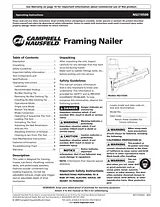 Campbell Hausfeld IN715703AV Справочник Пользователя