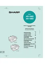 Sharp AR-168D 사용자 설명서