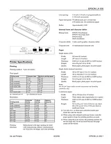 Epson LX-300 Specification Guide