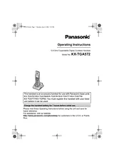 Panasonic KX-TGA572 Справочник Пользователя