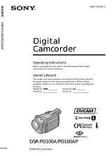 Sony DSR-PD100A Manual Do Utilizador