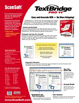Nuance TextBridge Pro 11 6309X-W00-11.0 Leaflet