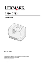 Lexmark C780 Справочник Пользователя