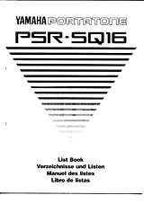 Yamaha PSR-SQ16 Supplementary Manual