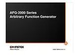 Gw Instek AFG-2025 Function Generator, Frequency Generator AFG-2025 Hoja De Datos