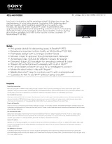 Sony KDL-46HX850 Guia De Especificaciones