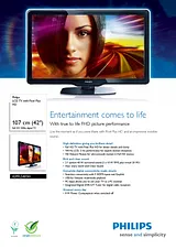 Philips LCD TV 42PFL5405H 42PFL5405H/05 Leaflet