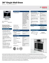Bosch HBL8451UC Produktdatenblatt