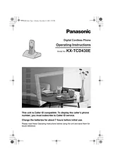Panasonic kx-tcd430 Manuel D’Utilisation