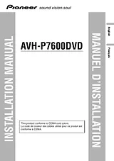 Pioneer AVH-P7600DVD User Manual