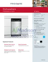 Frigidaire FFBD1821MS Specification Guide